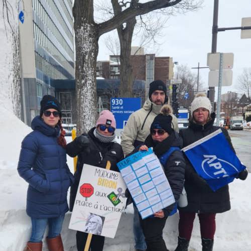 Miné·e·s par l’inquiétude, les membres de l’APTS MCQ interpellent Santé Québec - APTS