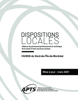 Dispositions locales du CIUSSS du Nord-de-l'Ile-de-Montréal