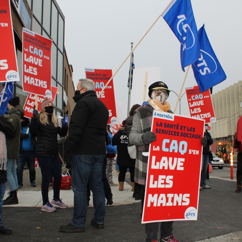 Image Des député·e·s de la CAQ refusent de rencontrer les porte-parole régionaux de l'APTS