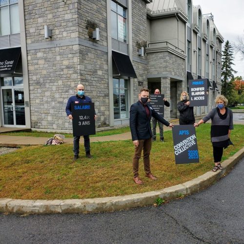 Les membres de l'APTS manifestent leur impatience - APTS Les membres de l'APTS manifestent leur impatience - APTS