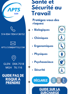 Votre santé au travail est importante/ Your health at work is important