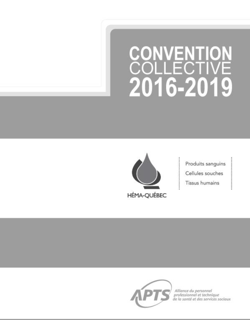 Convention collective d’Héma-Québec