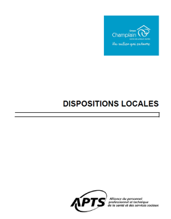 Dispositions locales du Groupe Champlain