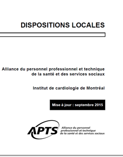 Dispositions locales de l'Institut de cardiologie de Montréal