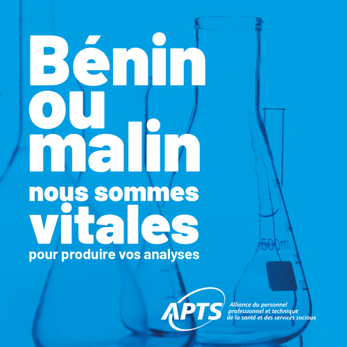 COVID-19 | Québec doit valoriser le travail du personnel de laboratoire - APTS COVID-19 | Québec doit valoriser le travail du personnel de laboratoire - APTS