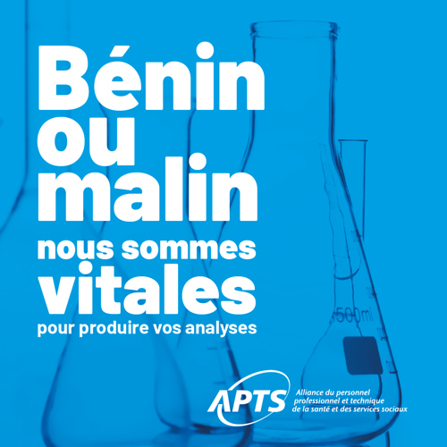 COVID-19 | Québec doit valoriser le travail du personnel de laboratoire en Gaspésie - APTS