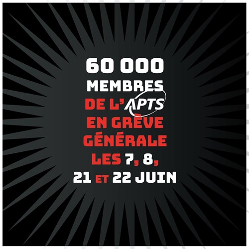 Image Négociations | Les 60 000 membres de l’APTS seront en grève générale les 7, 8, 21 et 22 juin
