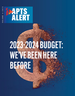 APTS Alert | 2023-2024 budget: we’ve been here before