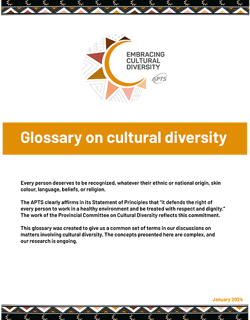 Glossary on cultural diversity