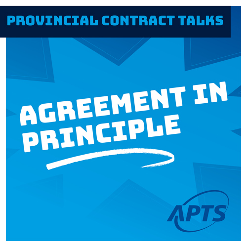 Image Contract talks | Agreement in principle approved by over 81% of APTS General Council delegates who encourage union members to adopt it in general assemblies