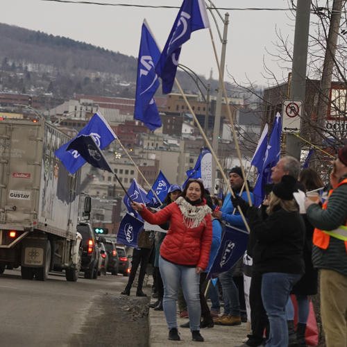 En quête d’une réelle reconnaissance:  manifestation à Sherbrooke - APTS