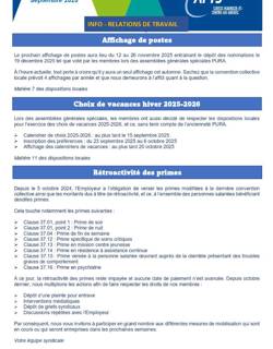 Info-RT - Septembre 25 Info-RT - Septembre 25