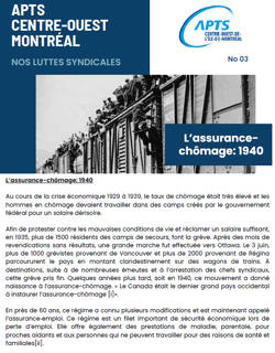 Nos luttes syndicales 3: L'assurance-chômage Nos luttes syndicales 3: L'assurance-chômage