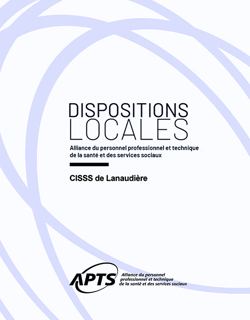 Dispositions locales du CISSS de Lanaudière Dispositions locales du CISSS de Lanaudière