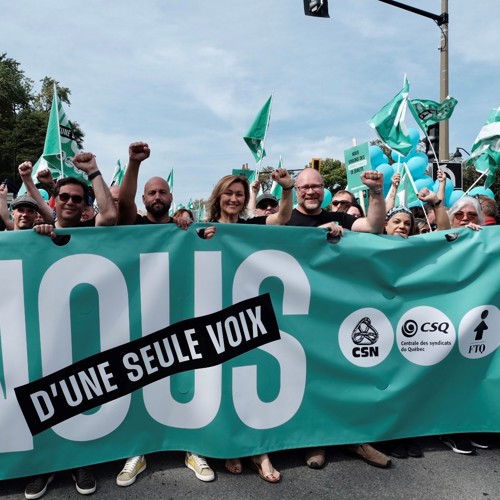 Plus de 100 000 personnes manifestent à Montréal pour les services publics - APTS
