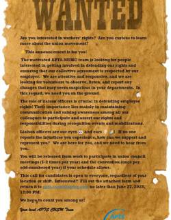 Liaison Officer Wanted Liaison Officer Wanted