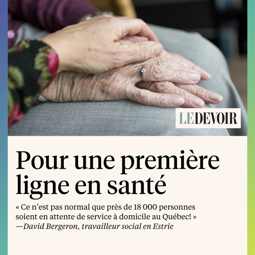 Lettre ouverte | Pour une première ligne en santé - APTS