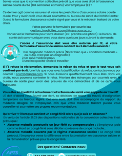 Assurance-salaire et le bureau de santé