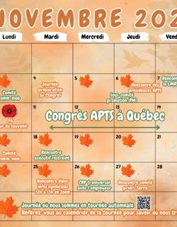 Calendrier - Novembre 25