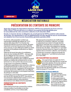 Présentation de l'entente de principe  Présentation de l'entente de principe