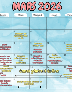 Calendrier - Mars 26