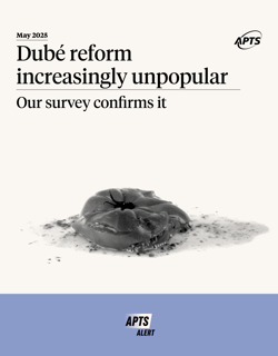 APTS Alert | Dubé reform increasingly unpopular