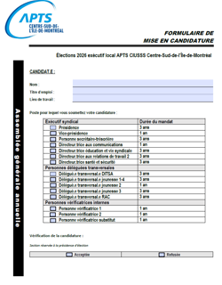 AGA 2026 - Formulaire de candidature 