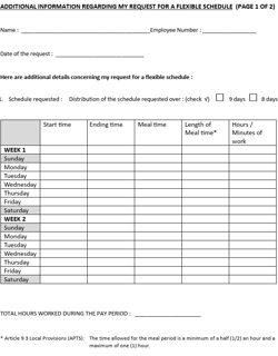 Additionnal Information WTA Request