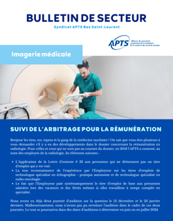 Bulletin de secteur No.1: Imagerie médicale