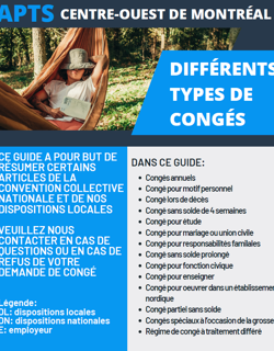 Guide sur les différents types de congés et leurs particularités