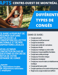 Guide sur les différents types de congés et leurs particularités Guide sur les différents types de congés et leurs particularités