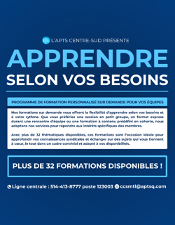 Programme de formation sur mesure / Apprendre selon vos besoins 