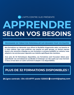 Programme de formation sur mesure / Apprendre selon vos besoins Programme de formation sur mesure / Apprendre selon vos besoins