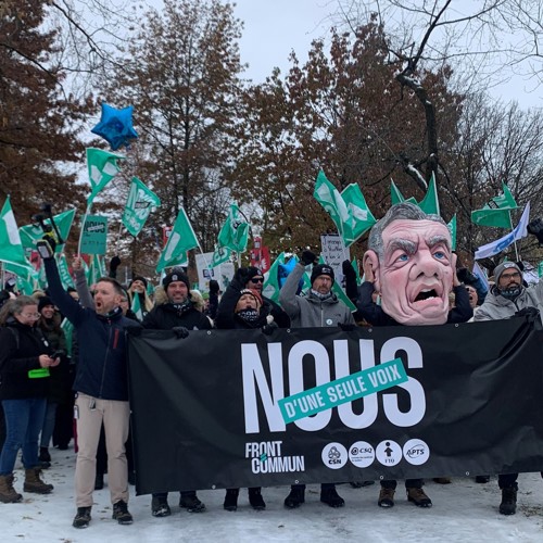 Négociations du secteur public - Manifestation des grévistes du Front commun de la région Lanaudière - APTS Négociations du secteur public - Manifestation des grévistes du Front commun de la région Lanaudière - APTS
