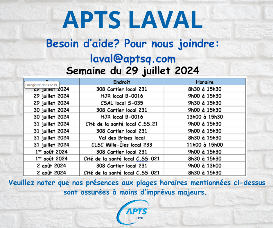 Événement du 26.07.2024 - CISSS Laval