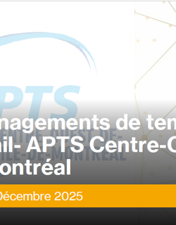 Conférence-midi sur les Aménagements de temps de travail