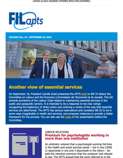 FIL@pts | vol. 9 no. 14 The APTS in parliamantary commitee