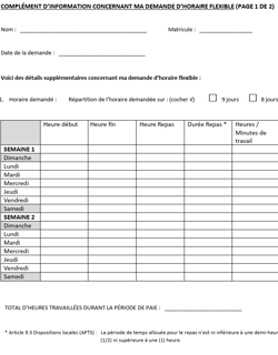 Complément d'information Demande ATT