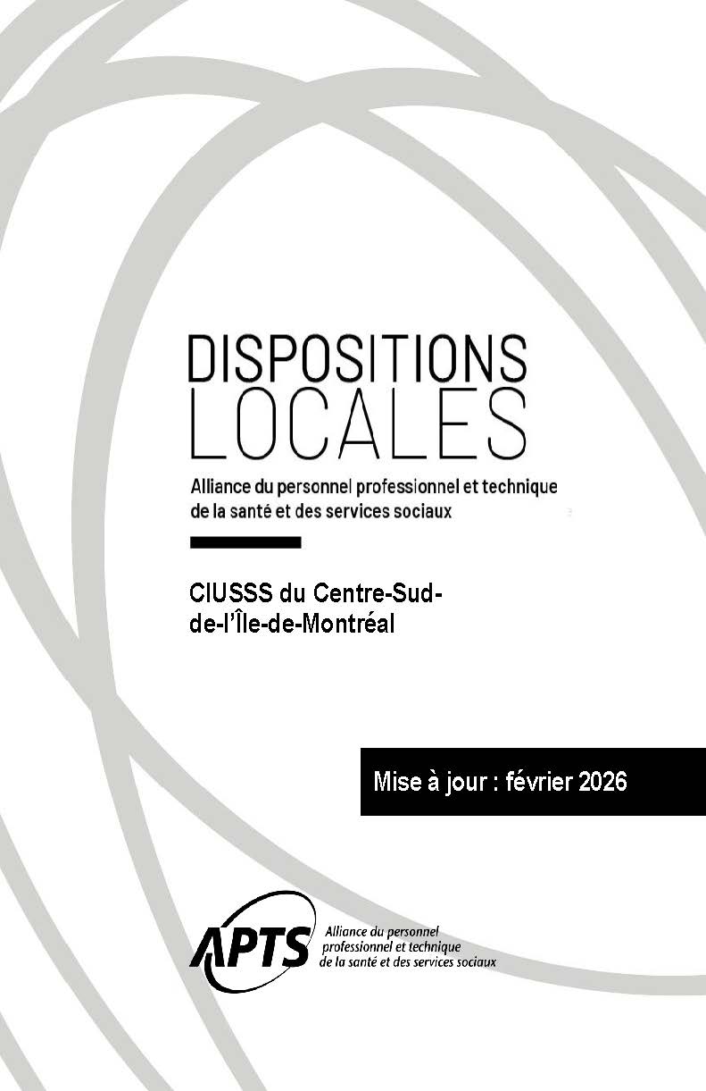 Dispositions locales du CIUSSS du Centre-Sud-de-l'Ile-de-Montréal