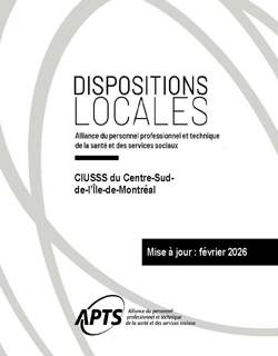 Dispositions locales du CIUSSS du Centre-Sud-de-l'Ile-de-Montréal