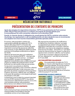 Entente de principe proposée - Négo 2023 Entente de principe proposée - Négo 2023
