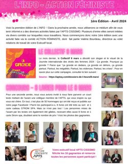 Journal L'info - Édition 1 - Avril 2024 Journal L'info - Édition 1 - Avril 2024