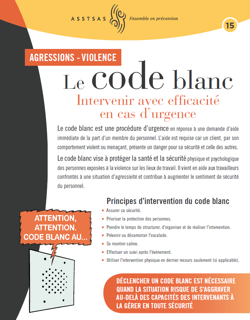 Aide-mémoire: Code blanc Aide-mémoire: Code blanc