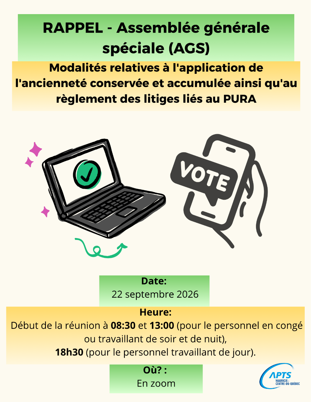 Événement du 22.09.2026 - CIUSSS Mauricie-Centre du Québec