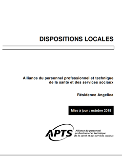 Dispositions locales Résidence Angelica Dispositions locales Résidence Angelica
