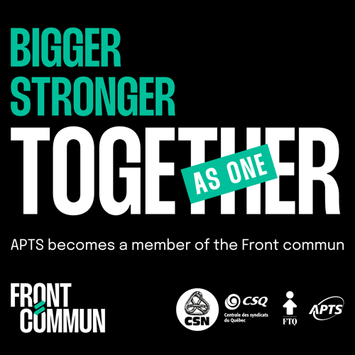 Public-sector contract talks | Front commun widens as APTS becomes a member - APTS Public-sector contract talks | Front commun widens as APTS becomes a member - APTS