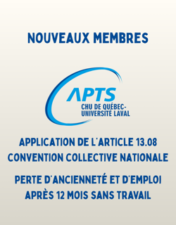 Article 13.08 - Perte d'ancienneté - 12 mois sans travailler Article 13.08 - Perte d'ancienneté - 12 mois sans travailler