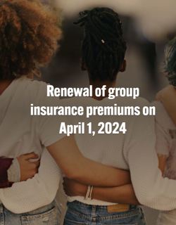 Renewal of group insurance premiums 2024