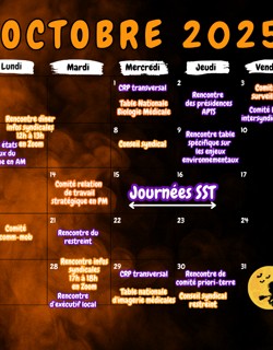 Calendrier - Octobre 25 Calendrier - Octobre 25