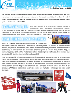 Journal L'info 10e édition - Janvier 2025 Journal L'info 10e édition - Janvier 2025